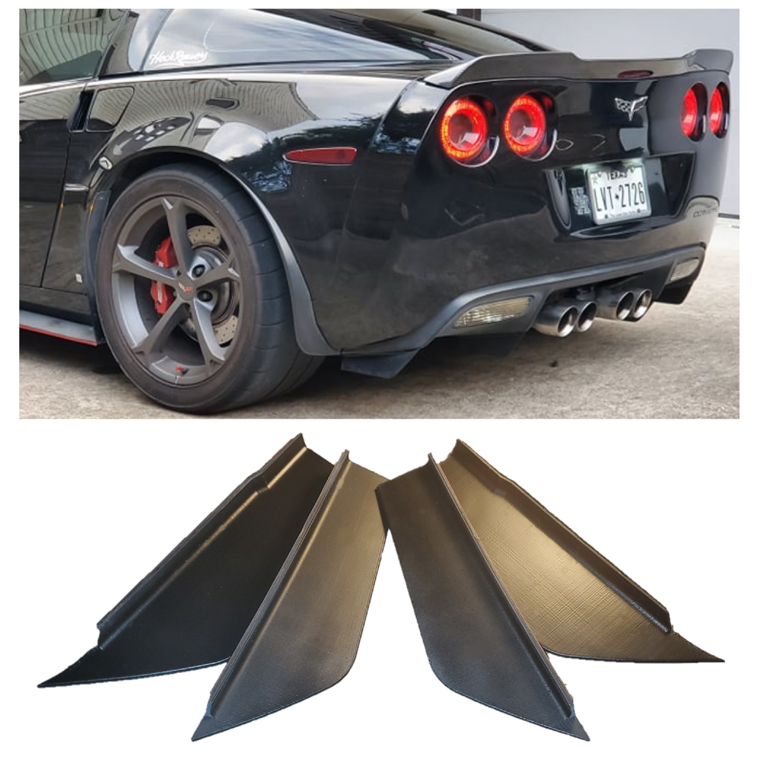 Strakes Rear Diffuser Rear Diffuser Strake Extensions for C6 Chevy Corvette – RocknRevIt